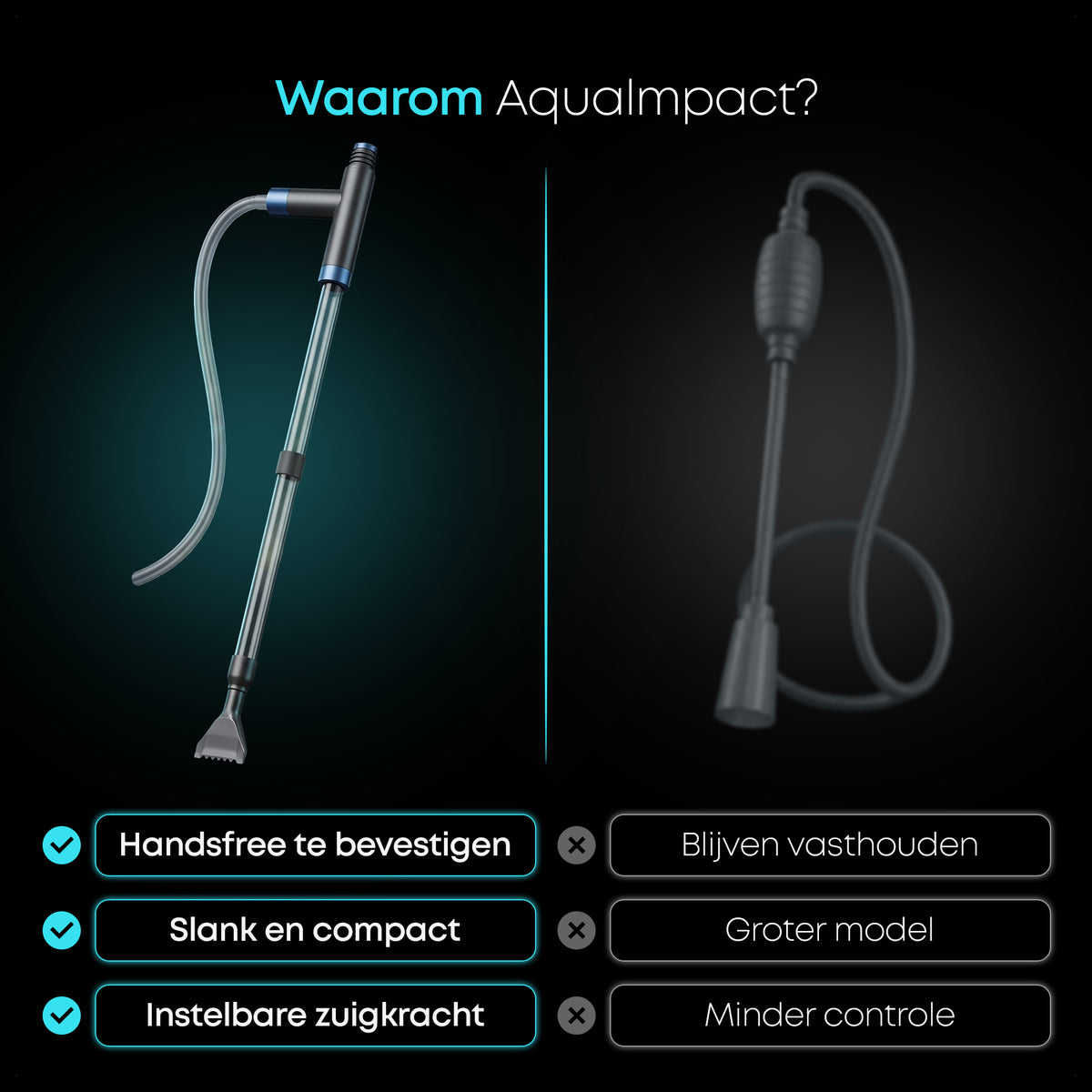 AquaImpact Aquarium Stofzuiger