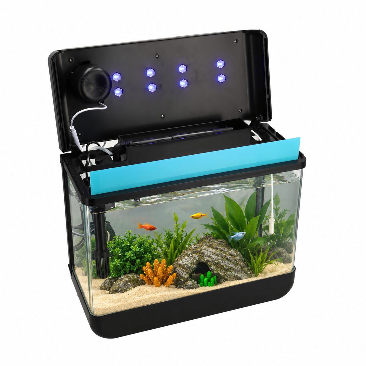 AquaImpact 13L Starterpakket met decoratie naar keuze en 20 filters